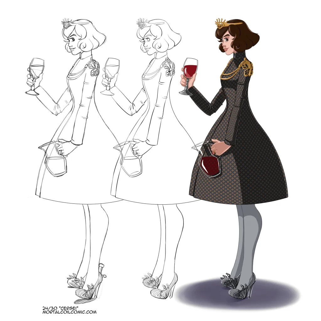 Lolita Fashion 24 - Game of Thrones Cersei Lannister Progression | This Mortal Coil