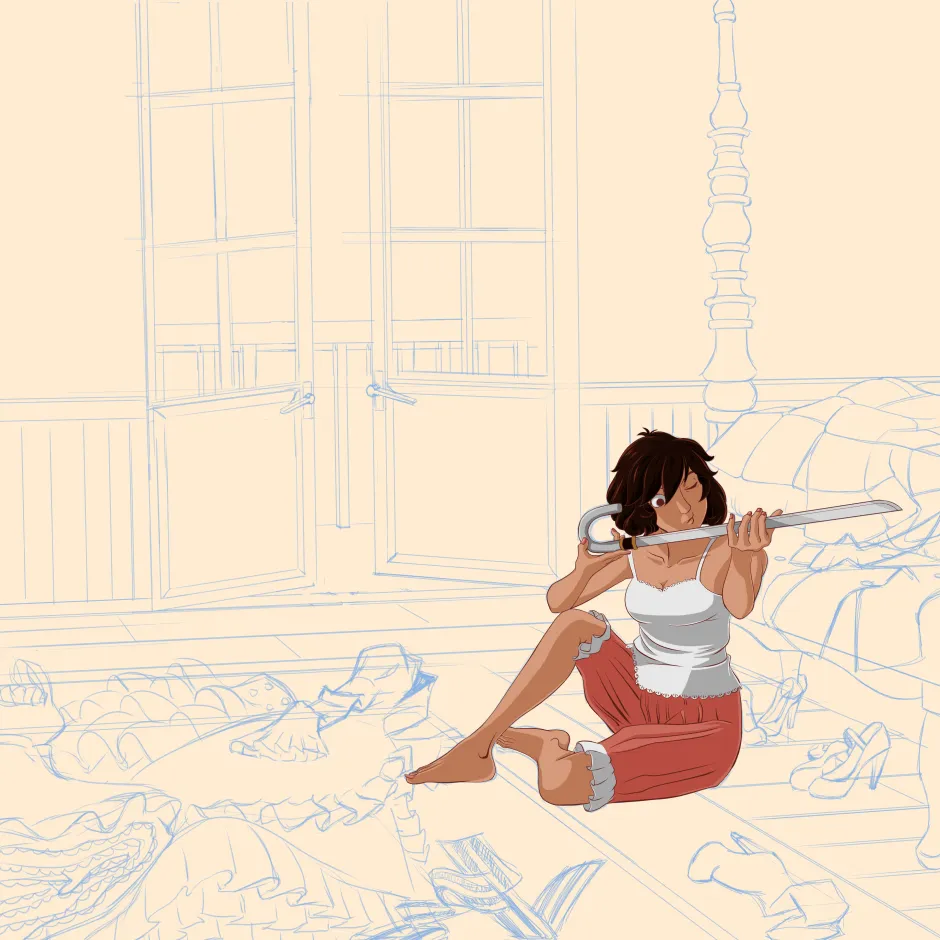 Deconstructed Lolita Kamiko Cel-Shading